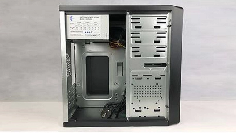 Корпус ПК с БП SMART SX-C5838 <microATX, 360*175*365mm, 0.4mm, 2xUSB, MAX450W+8mm, BLACK>