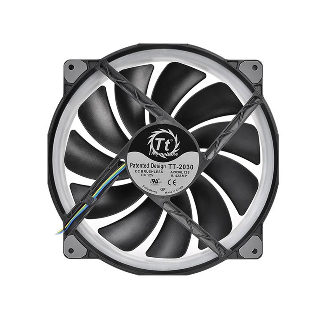 Вентилятор для корпуса Thermaltake Riing Plus 20 RGB TT Premium Edition 200 мм Black (CL-F070-PL20SW-A) – купить недорого с доставкой по Алматы и Казахстану фото 3