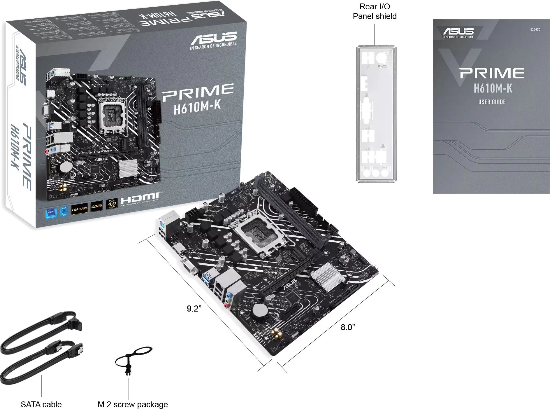 Материнская плата ASUS Prime H610M-K, LGA1700 – купить недорого с доставкой по Алматы и Казахстану