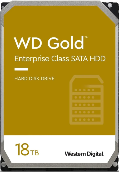 Жёсткий диск HDD 18 Tb SATA 6Gb/s Western Digital Gold WD181KRYZ  3.5" 7200rpm 512Mb – купить недорого с доставкой по Алматы и Казахстану