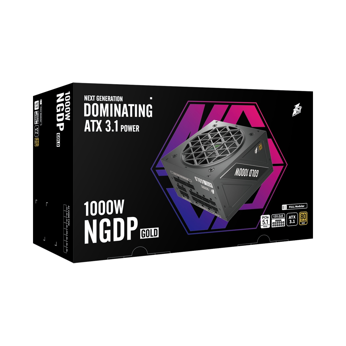 Блок питания 1STPLAYER NGDP 750W White Gold – купить недорого с доставкой по Алматы и Казахстану фото 3