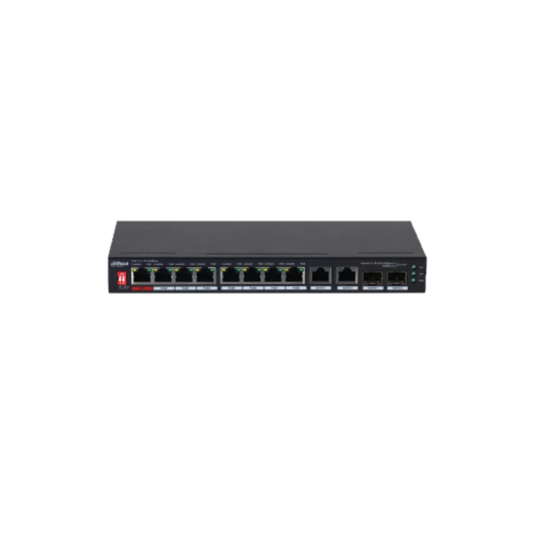 Коммутатор Dahua DH-PFS3210-8ET2GF-96, 8 портов 100 Мбит/с, PoE, неуправляемый – купить недорого с доставкой по Алматы и Казахстану