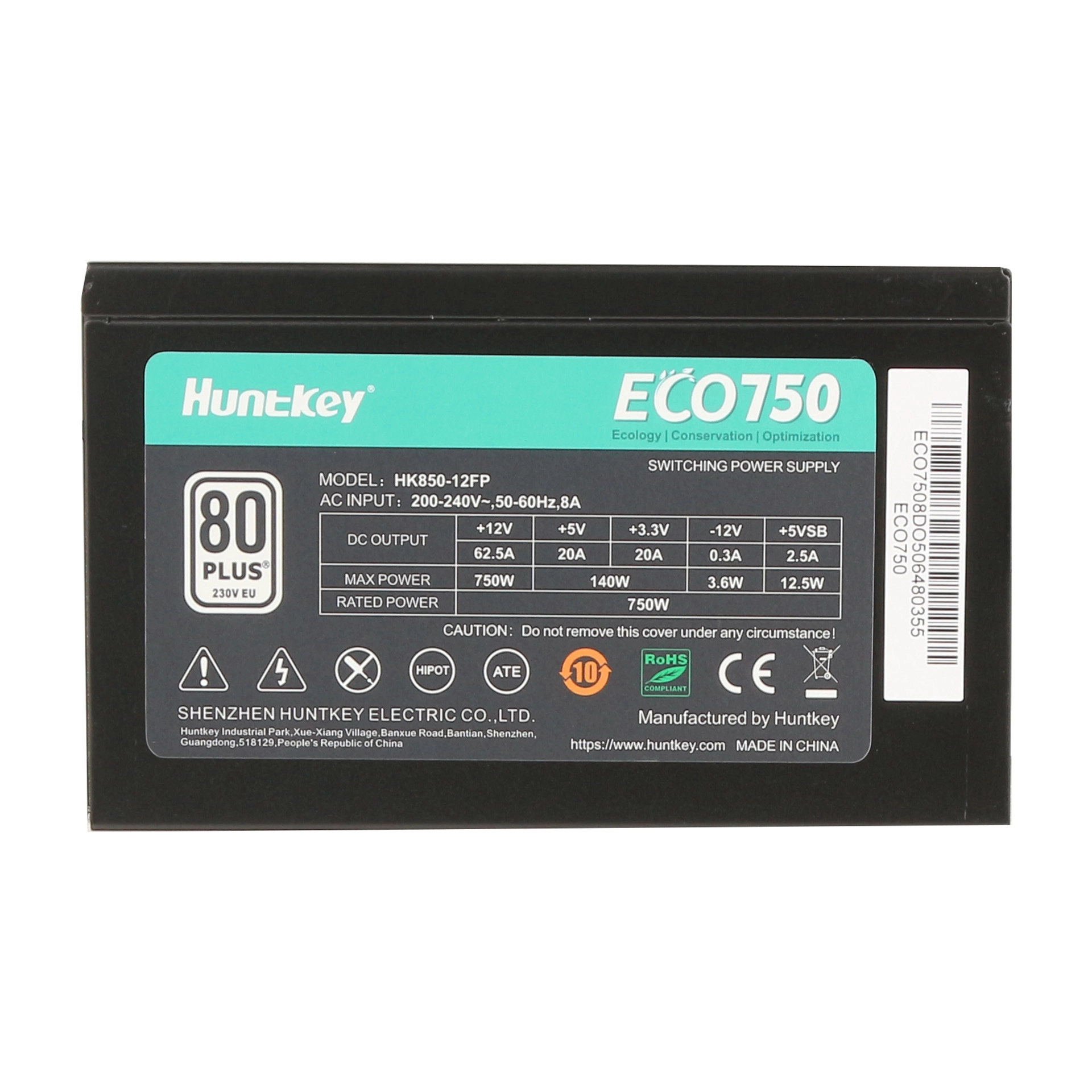 Блок питания ATX 750 W Huntkey ECO750 – купить недорого с доставкой по Алматы и Казахстану фото 4