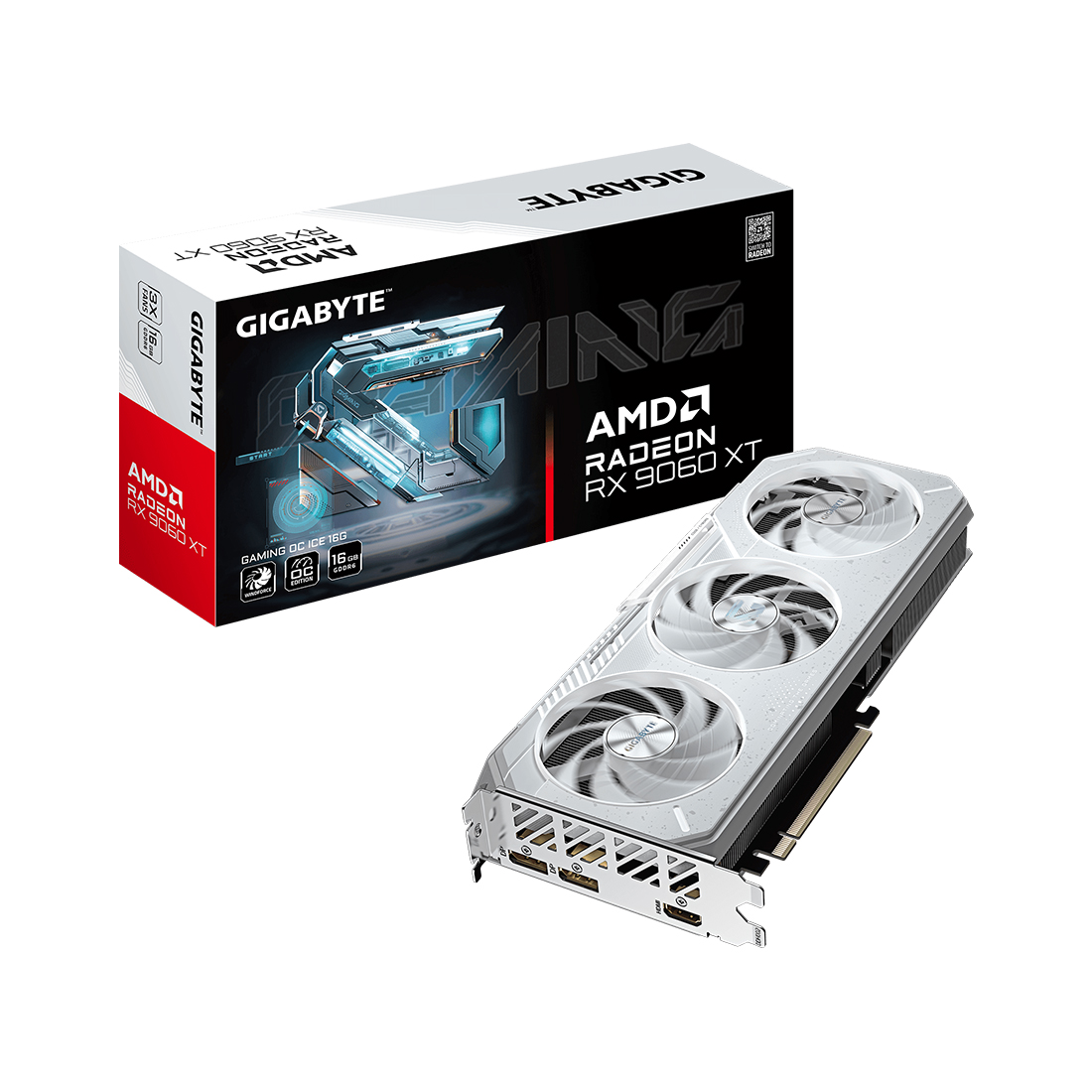 Видеокарта Gigabyte (GV-R906XGAMINGOCICE-16GD) Radeon RX 9060 XT GAMING OC ICE 16G