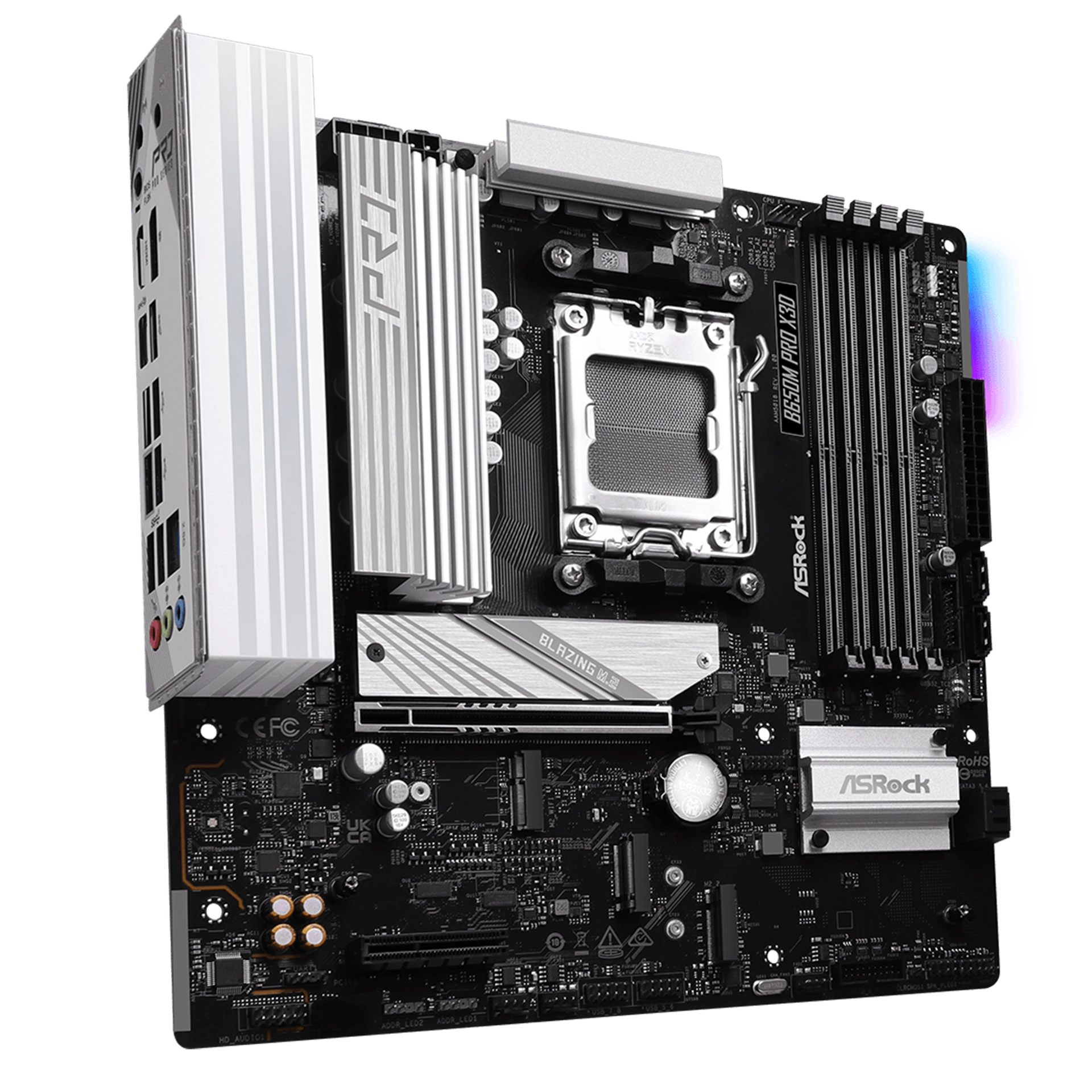 Материнская плата ASRock B650M PRO X3D AM5 B650 DDR5 Micro ATX