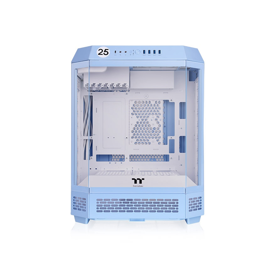 Корпус Thermaltake The Tower 600 Hydrangea Blue, Midi Tower, синий, без БП