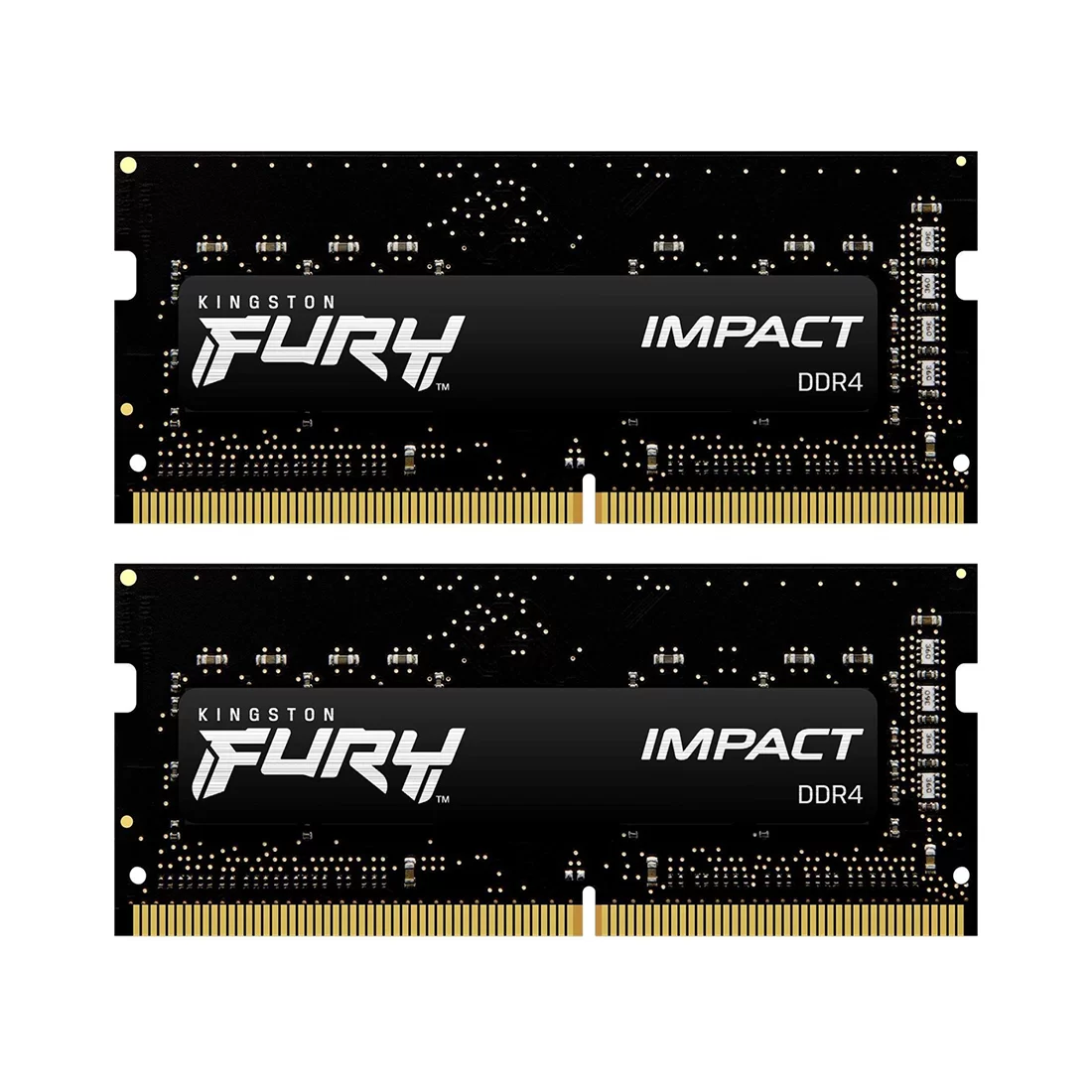 SO-DIMM 16GB DDR4 PC25600/3200MHz Kingston Fury Impact, 2x8GB Kit, Black, BOX – купить недорого с доставкой по Алматы и Казахстану