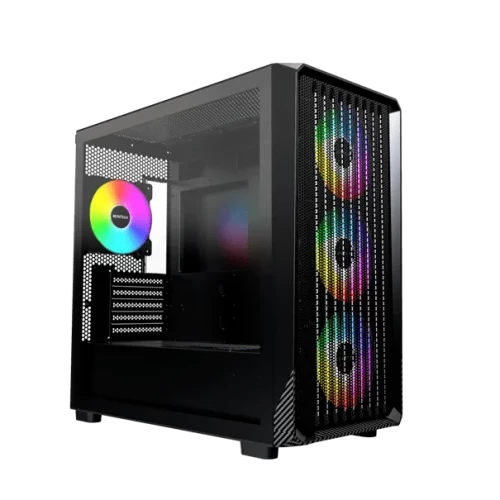Корпус Montech X5M (B) Micro-ATX/Mini-ITX 1xUSB3.0 1xUSB2.0 1xType-C 1xAudio Черный