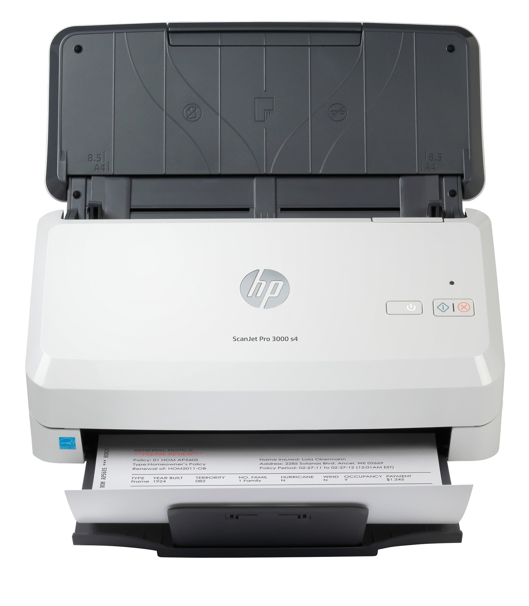 Сканер HP ScanJet Pro 3000 s4, протяжный, A4, 40 стр/мин (6FW07A) сканер фото 2