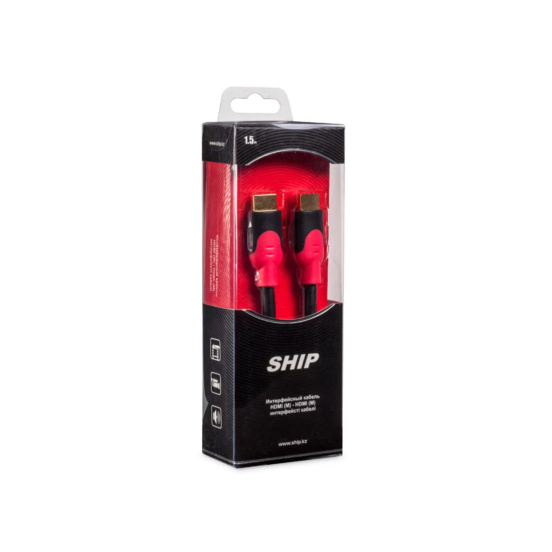 Интерфейсный кабель HDMI-HDMI SHIP SH6016-1.5B 30В Блистер – купить недорого с доставкой по Алматы и Казахстану
