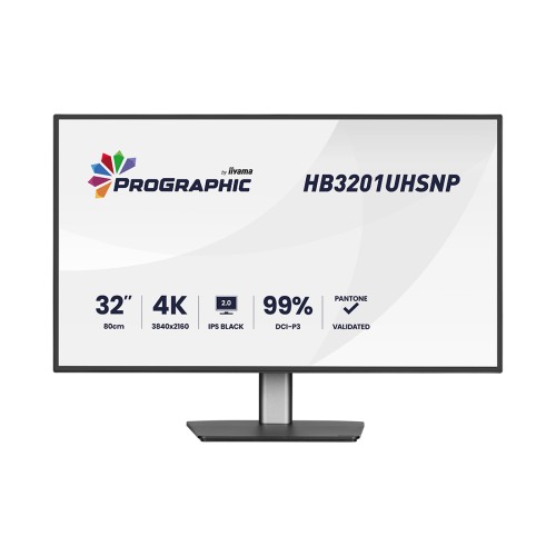 Монитор Iiyama HB3201UHSNP-B1 32" 4K IPS 60Hz (HB3201UHSNP-B1) — купить в Казахстане | neom.kz
