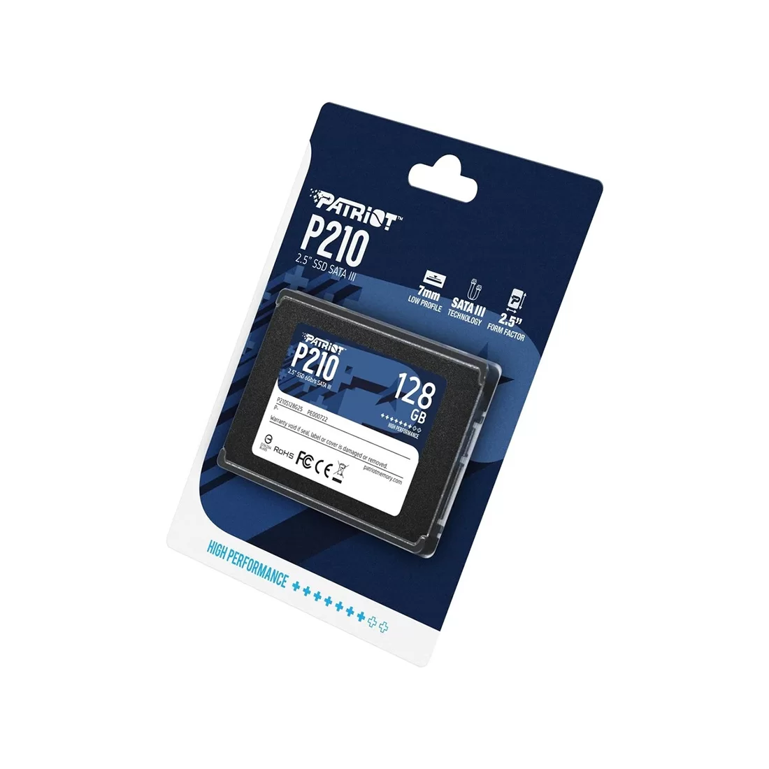 SSD накопитель 128 GB Patriot P210, 2.5", SATA III