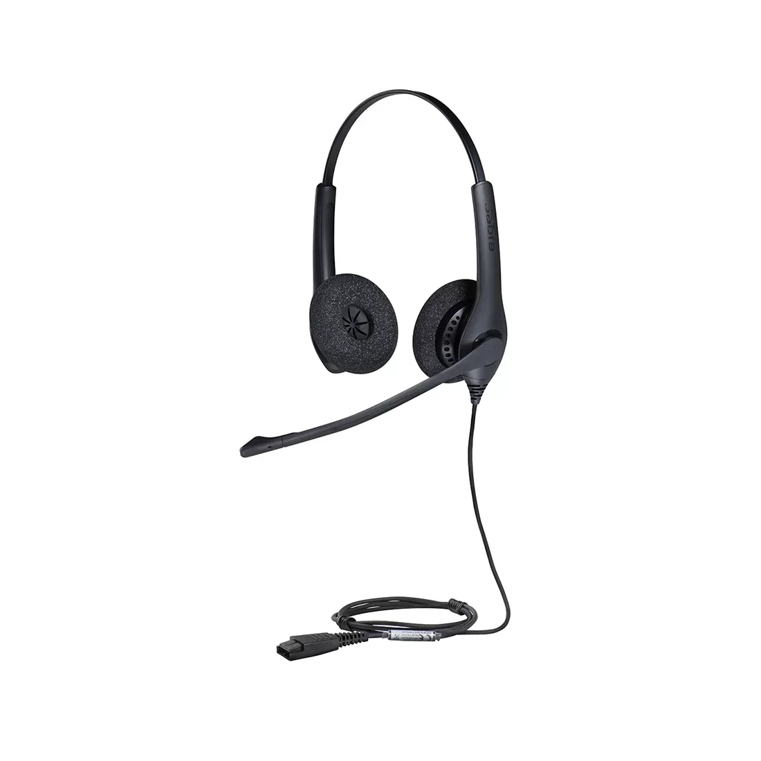 Гарнитура проводная Jabra BIZ 1500 Duo Duo QD EMEA, 32 мм, чёрная – купить недорого с доставкой по Алматы и Казахстану