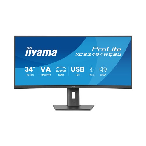 Монитор Iiyama XCB3494WQSU-B1 34" UWQHD VA 120Hz (XCB3494WQSU-B1) — купить в Казахстане | neom.kz