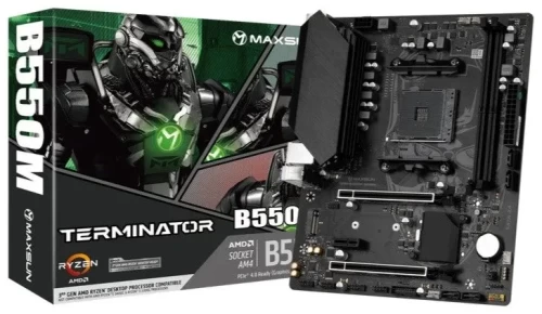 Материнская плата MaxSun TERMINATOR B550M AM4 B550 DDR4 Micro ATX
