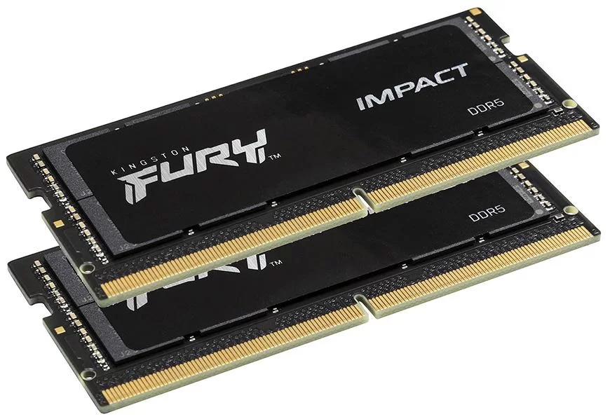 Оперативная память для ноутбука Kingston Fury Impact 64GB DDR5 4800MHz SO-DIMM (2x32GB) (KF548S38IBK2-64) — оперативная память RAM фото 2