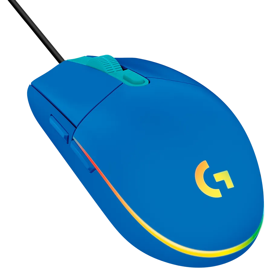 LOGITECH G102 LIGHTSYNC Corded Gaming Mouse - BLUE - USB - EER – купить недорого с доставкой по Алматы и Казахстану фото 3