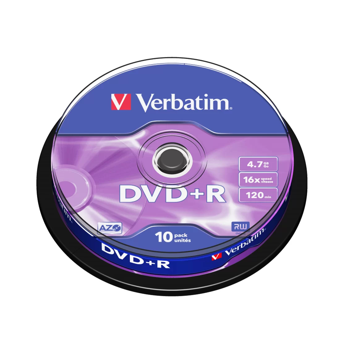 Диск DVD+R Verbatim (43498) 4.7GB 10штук Незаписанный – купить недорого с доставкой по Алматы и Казахстану