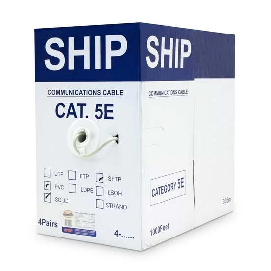 Кабель сетевой SHIP D155-P Cat.5e SF/UTP 30В PVC – купить недорого с доставкой по Алматы и Казахстану