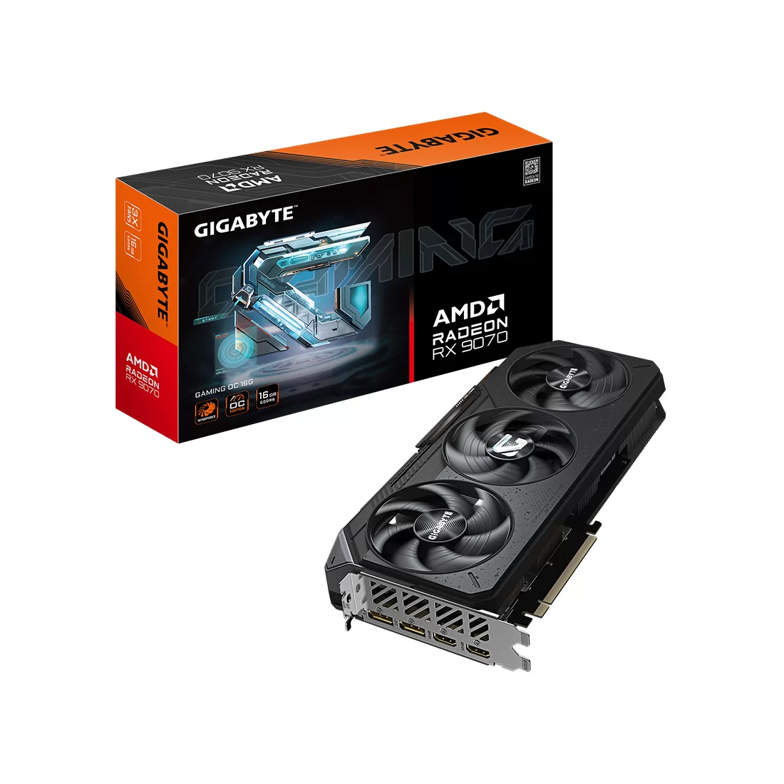 Видеокарта Gigabyte Radeon RX 9070 Gaming OC 16GB GDDR6 (GV-R9070GAMING OC-16GD)
