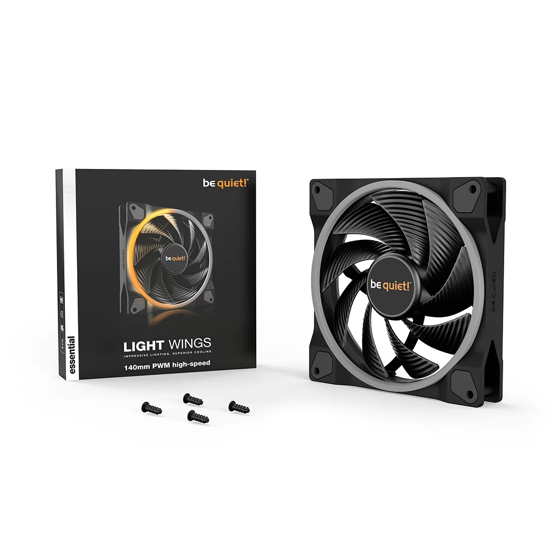 Вентилятор для компьютерного корпуса Bequiet! Light Wings 140mm PWM high-speed ARGB – купить недорого с доставкой по Алматы и Казахстану