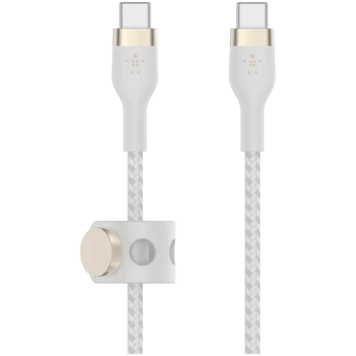 Кабель BELKIN USB-C to USB-C 2.0 Braided silicone, 3M, White — купить в Казахстане | neom.kz