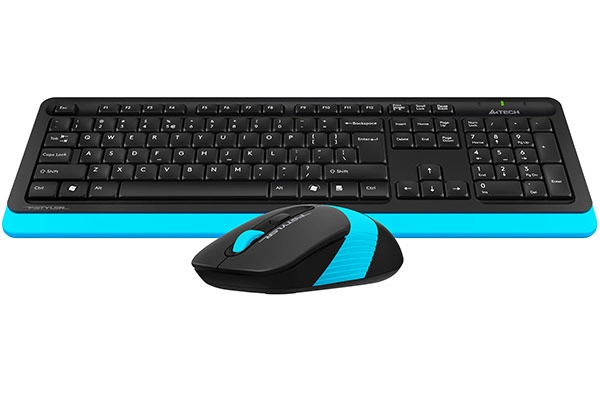 Комплект клавиатура + мышь беспроводной A4Tech Fstyler FG1010, синий