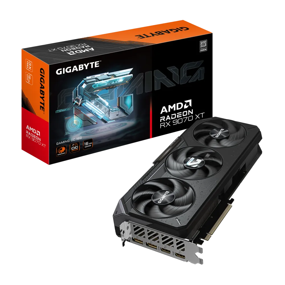 Видеокарта Gigabyte RX 9070 XT Gaming OC, 16 ГБ, GDDR6, Radeon RX 9070 XT фото 9