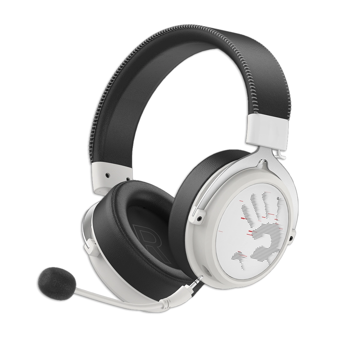 Наушники игровые беспроводные A4Tech Bloody MR590, белые