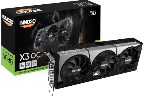 Видеокарта Inno3D GeForce RTX 5080 X3 OC 16GB GDDR7 (N50803-16D7X-17603930)