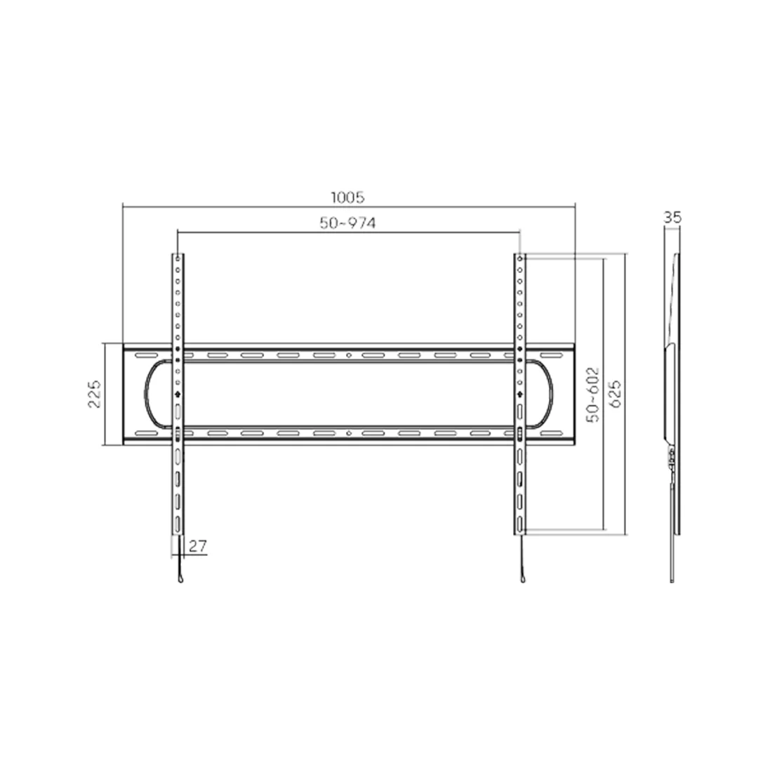 Кронштейн Brateck LP73-69F для ТВ, 60"- 120" – купить недорого с доставкой по Алматы и Казахстану