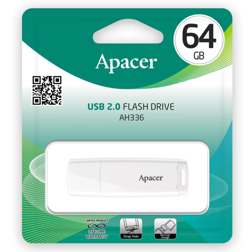 USB-накопитель Apacer AH336, 64 ГБ, USB 2.0 — купить в Казахстане | neom.kz