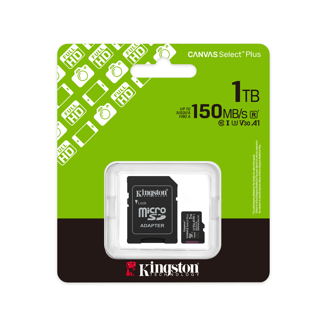 Карта памяти Kingston SDCS3/1TB Canvas Select Plus A1 U3 V30 1TB – купить недорого с доставкой по Алматы и Казахстану