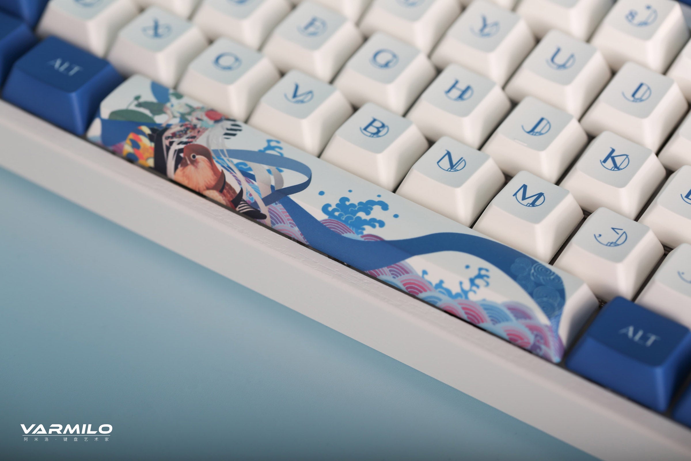 Клавиатура игровая механическая проводная Varmilo Lovebirds Yang (I) VEM108 EC V2 Daisy, 108 клавиш, ANSI, белая (A36A002A8A3A01A003) – купить недорого с доставкой по Алматы и Казахстану фото 3