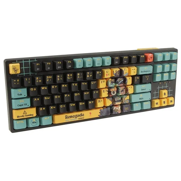 Клавиатура игровая A4Tech Bloody AT87 Renegade Midnight Savage, чёрная
