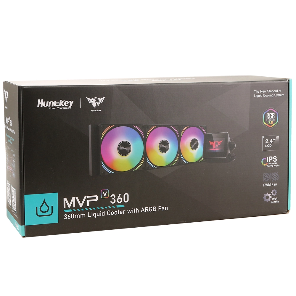 Система водяного охлаждения Huntkey MVP V360 Black 360 мм – купить недорого с доставкой по Алматы и Казахстану фото 5