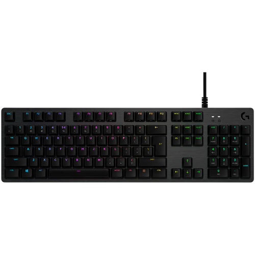 Клавиатура игровая механическая проводная Logitech G512 Carbon Lightsync RGB GX Brown, 104 клавиши, чёрная — купить в Казахстане | neom.kz