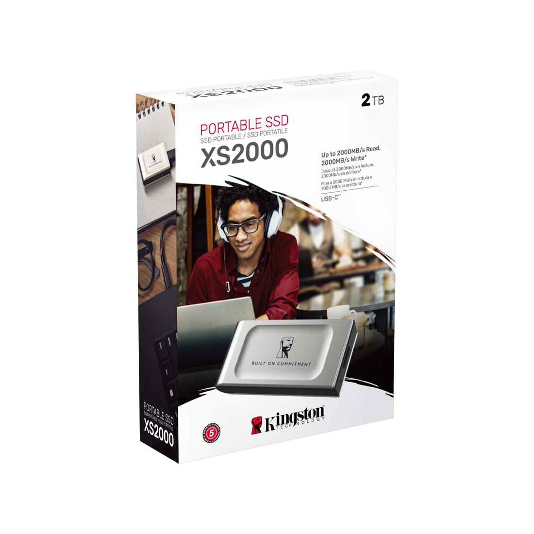 Внешний SSD диск Kingston 2TB XS2000 Серый – купить недорого с доставкой по Алматы и Казахстану