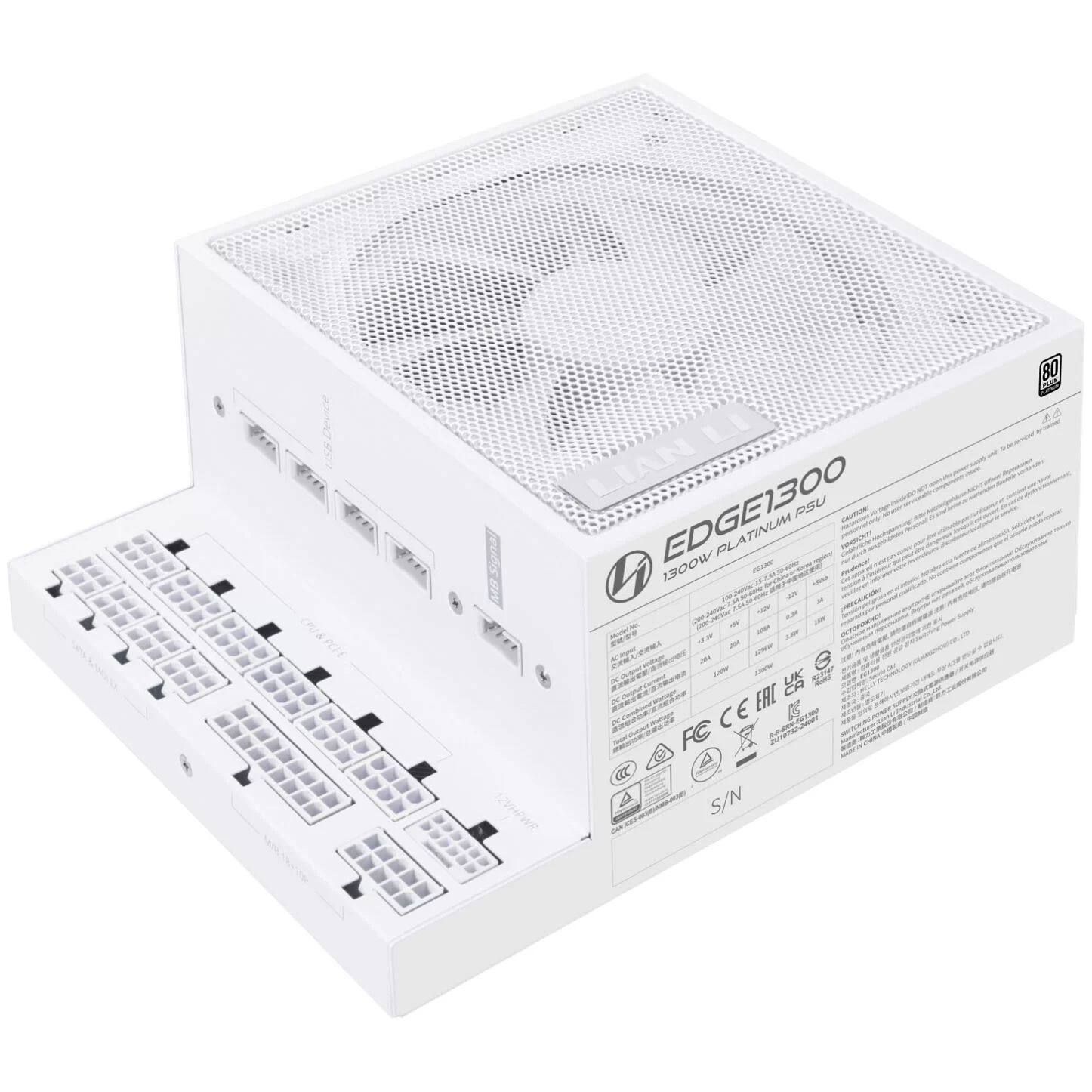 Блок питания ATX 1300 W Lian Li EG1300, White – купить недорого с доставкой по Алматы и Казахстану фото 4