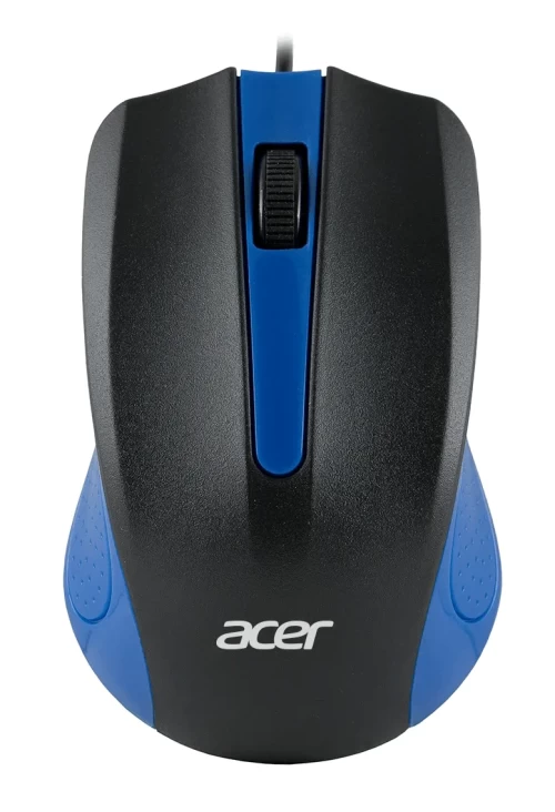 Мышь проводная Acer OMW011, 3 кнопки, 1200 dpi, чёрно-синяя — купить в Казахстане | neom.kz
