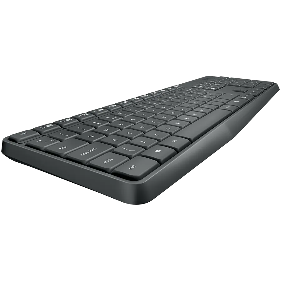 Комплект клавиатура + мышь беспроводной Logitech MK235, серый – купить недорого с доставкой по Алматы и Казахстану фото 5