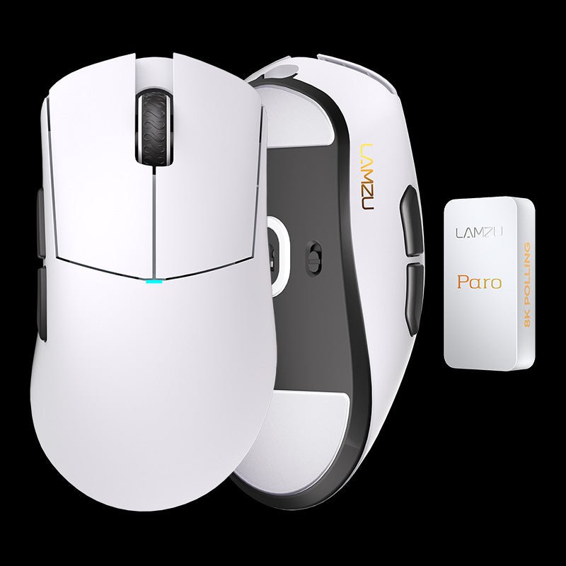 Мышь игровая беспроводная Lamzu Paro Aurora PAW3950, 30000 dpi, 8000 Гц, белая (6975637430244) — купить в Казахстане | neom.kz