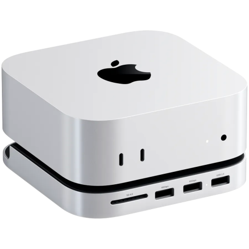 SATECHI Mac Mini M4 Stand & Hub with SSD Enclosure — купить в Казахстане | neom.kz