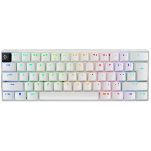 LOGITECH G PRO X 60 LIGHTSPEED Wireless Gaming Keyboard (Tactile) - WHITE - US INT'L - 2.4GHZ/BT - EMEA28-935 - TACTILE SWITCH – купить недорого с доставкой по Алматы и Казахстану