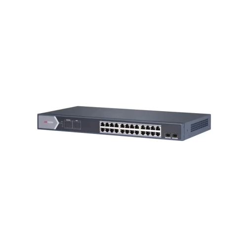 Коммутатор Hikvision DS-3E0526P-E, 24 порта 1 Гбит/с, 1×SFP, PoE, неуправляемый — купить в Казахстане | neom.kz