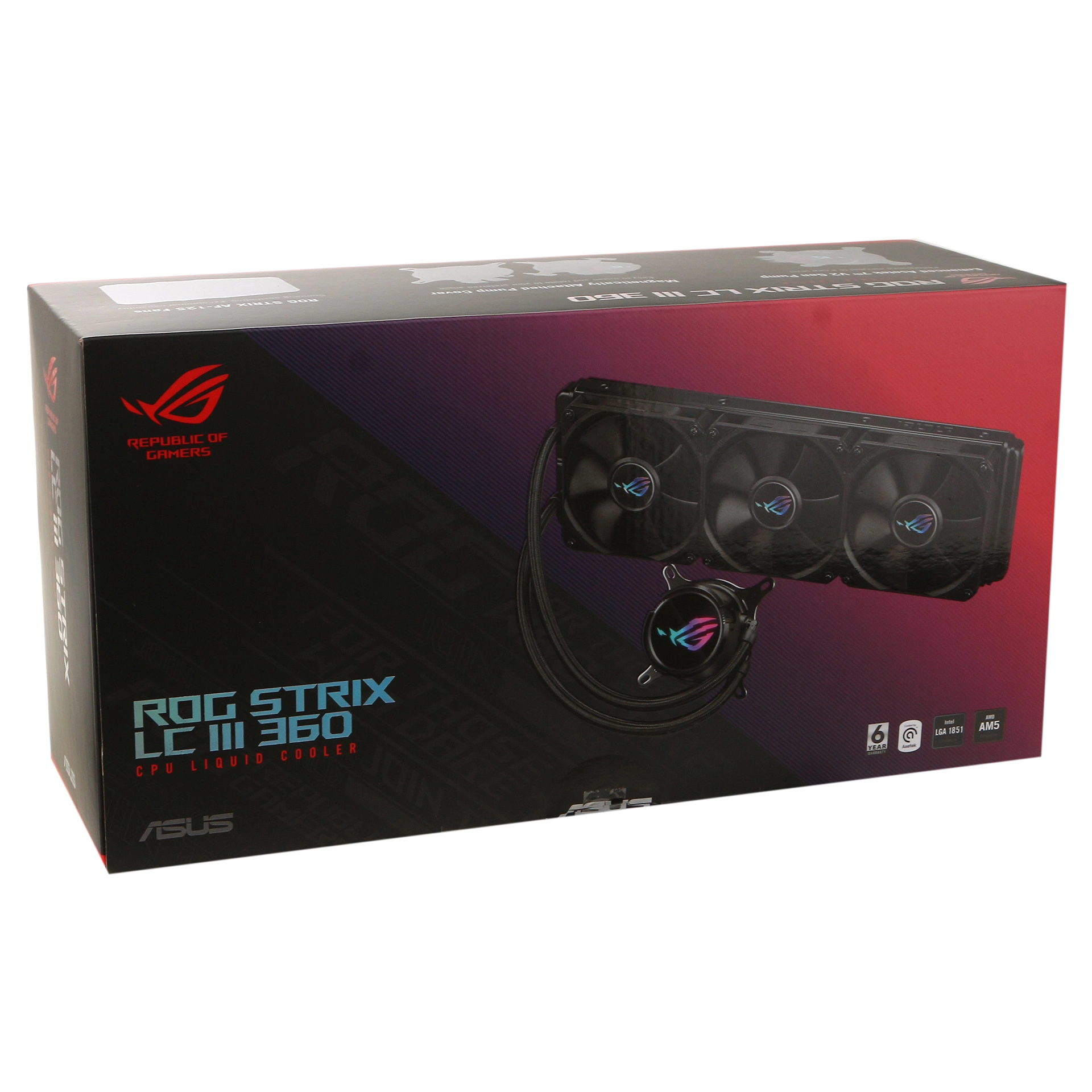 Система водяного охлаждения Asus ROG Strix LC III 360 360 мм – купить недорого с доставкой по Алматы и Казахстану фото 5