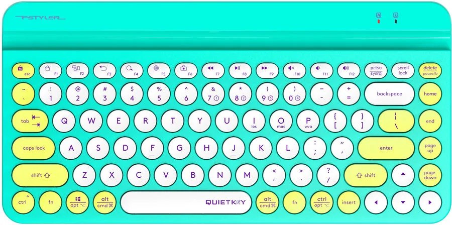 Клавиатура мембранная беспроводная A4Tech Fstyler FBK30 Avocado, 86 клавиш, зелёная — купить в Казахстане | neom.kz