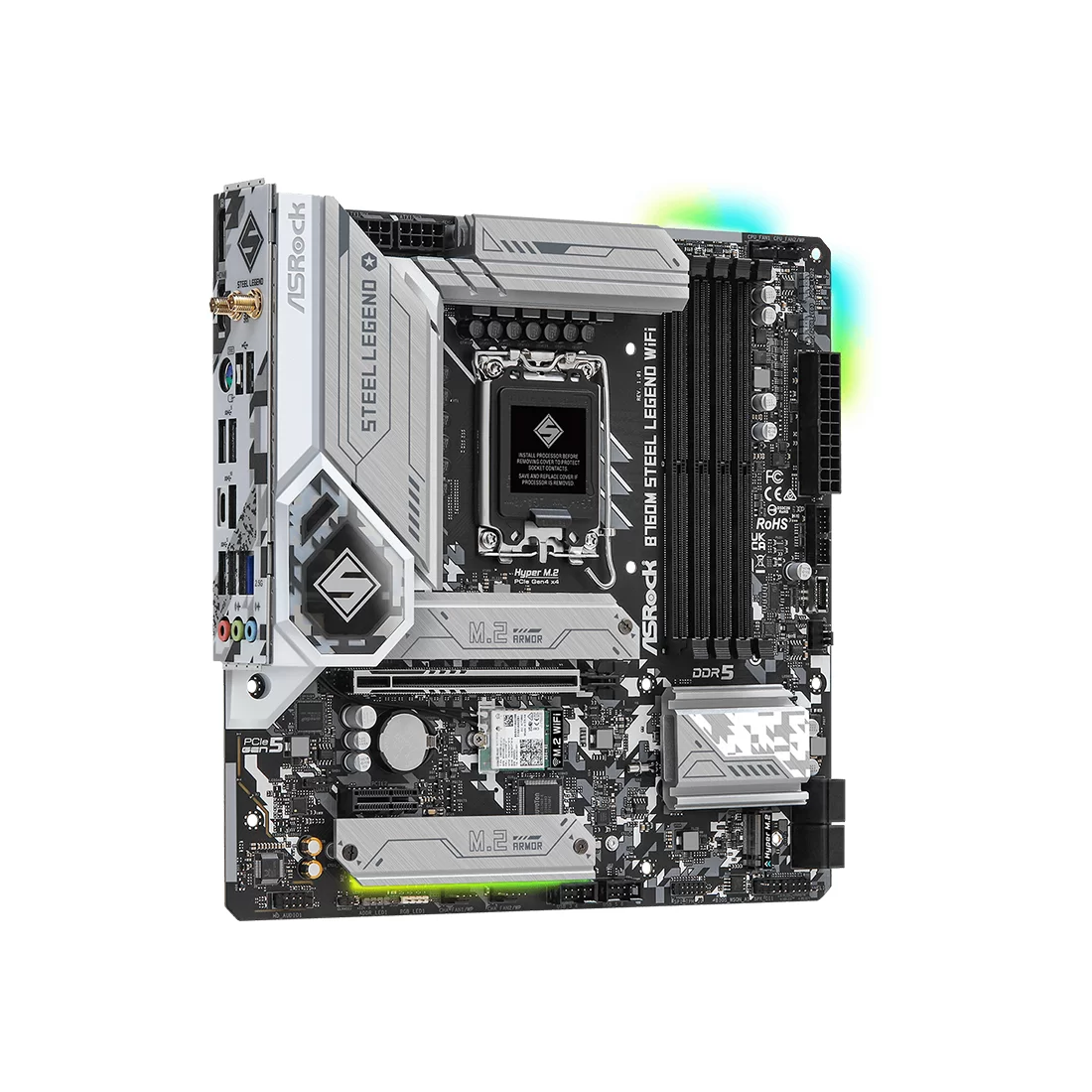 Материнская плата ASRock B760M Steel Legend WiFi, LGA1700 – купить недорого с доставкой по Алматы и Казахстану