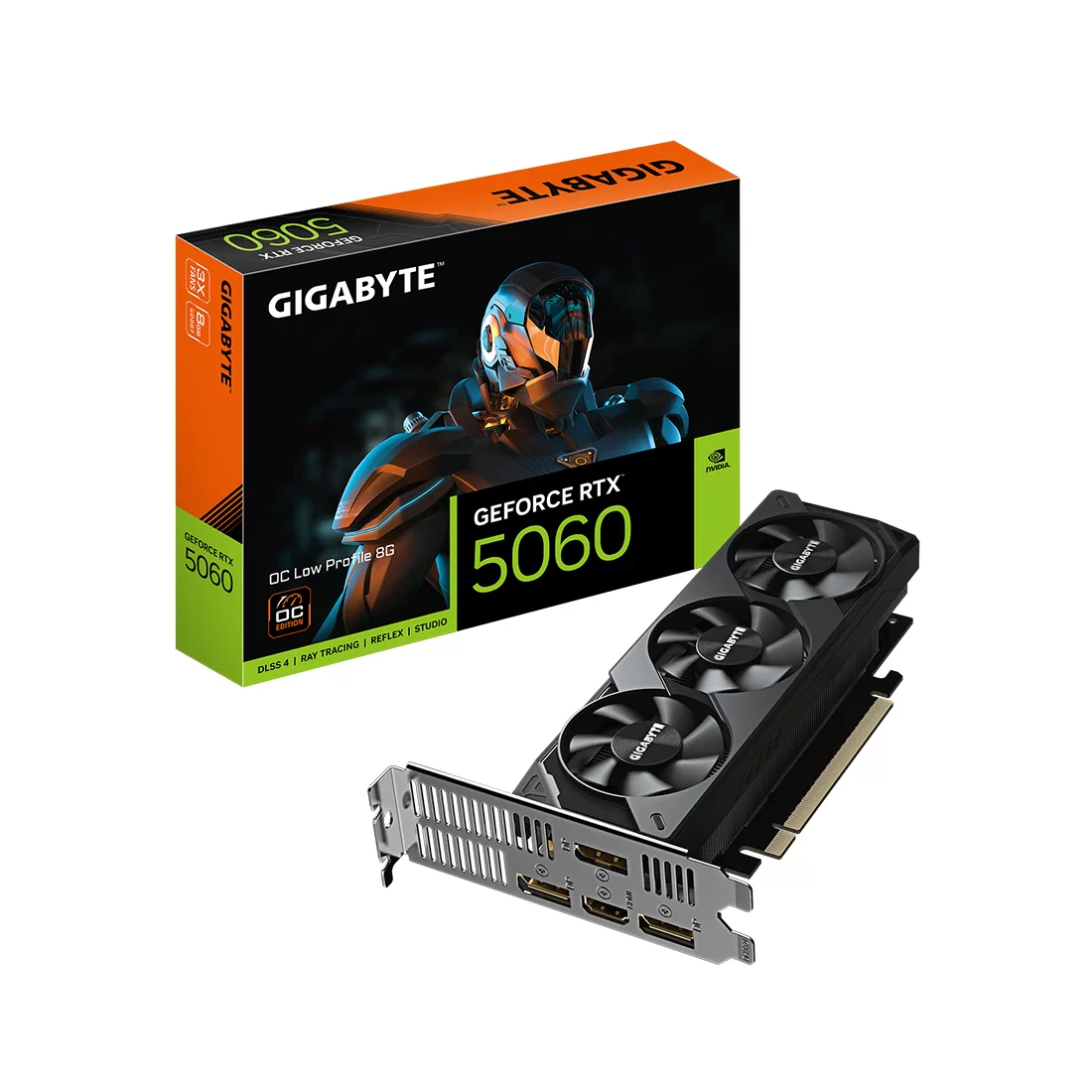Видеокарта Gigabyte GeForce RTX 5060 OC Low Profile 8GB GDDR7 (GV-N5060OC-8GL)