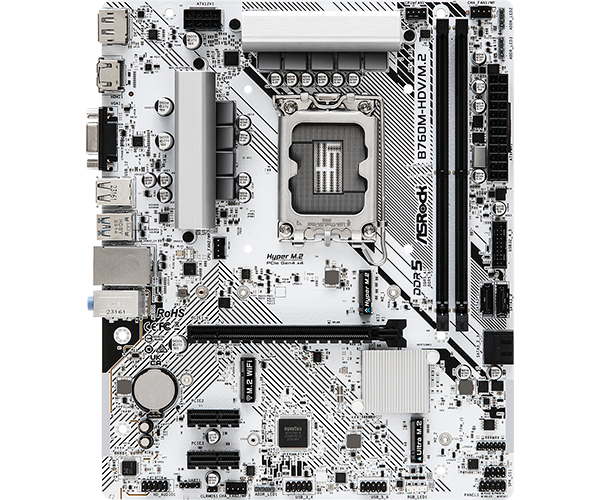 Материнская плата ASRock B760M-HDV/M.2 LGA1700 B760 DDR5 Micro ATX